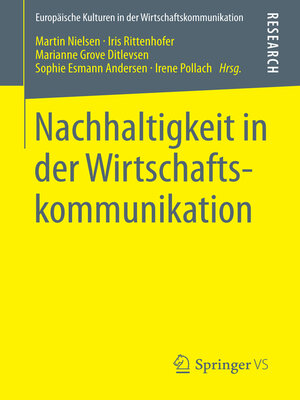 cover image of Nachhaltigkeit in der Wirtschaftskommunikation